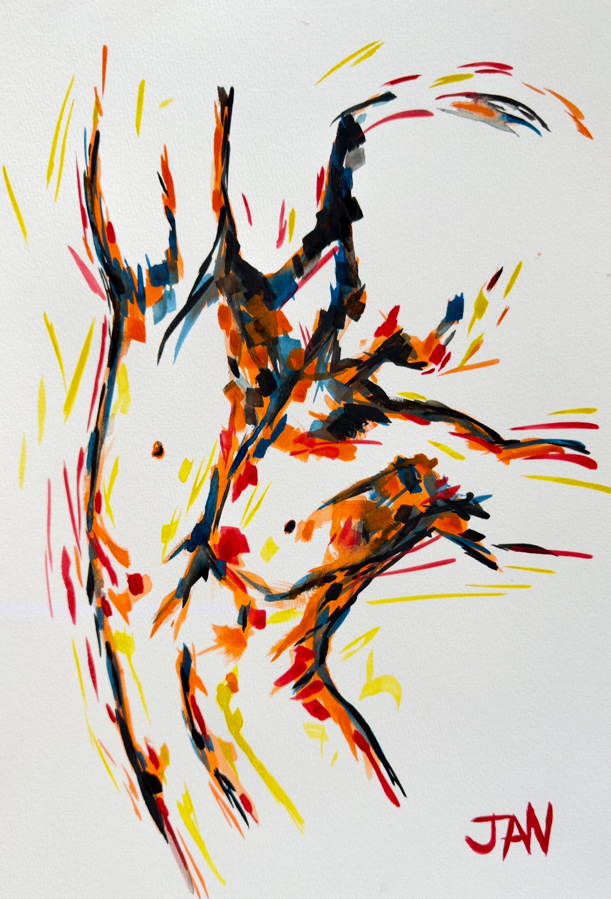 Male Dancer 1 |Painting