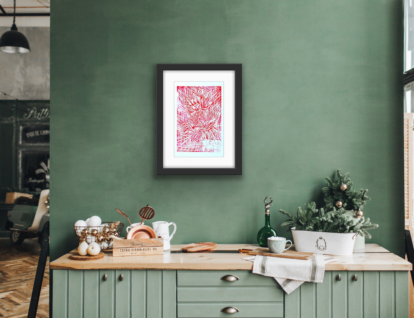 Water Lillies | Lino Print