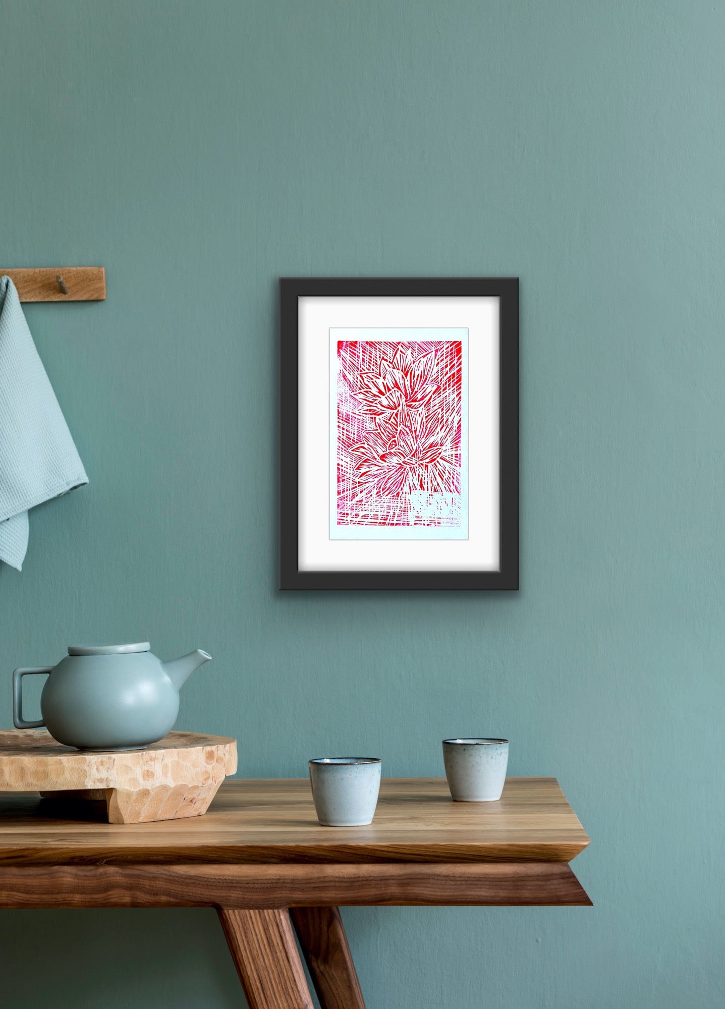 Water Lillies | Lino Print