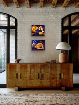 Held Within & Reaching Out | Painting Diptych