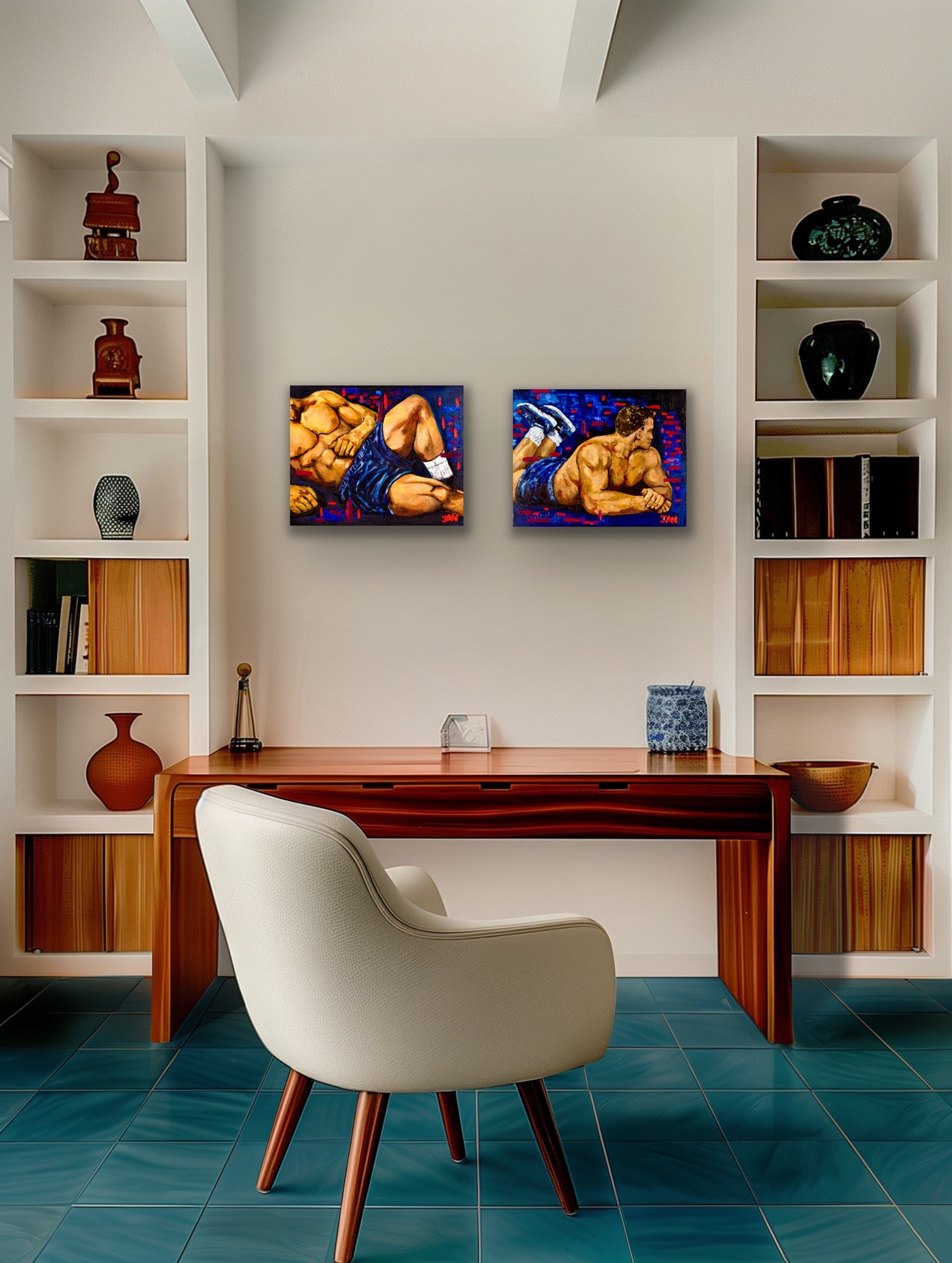 Held Within & Reaching Out | Painting Diptych