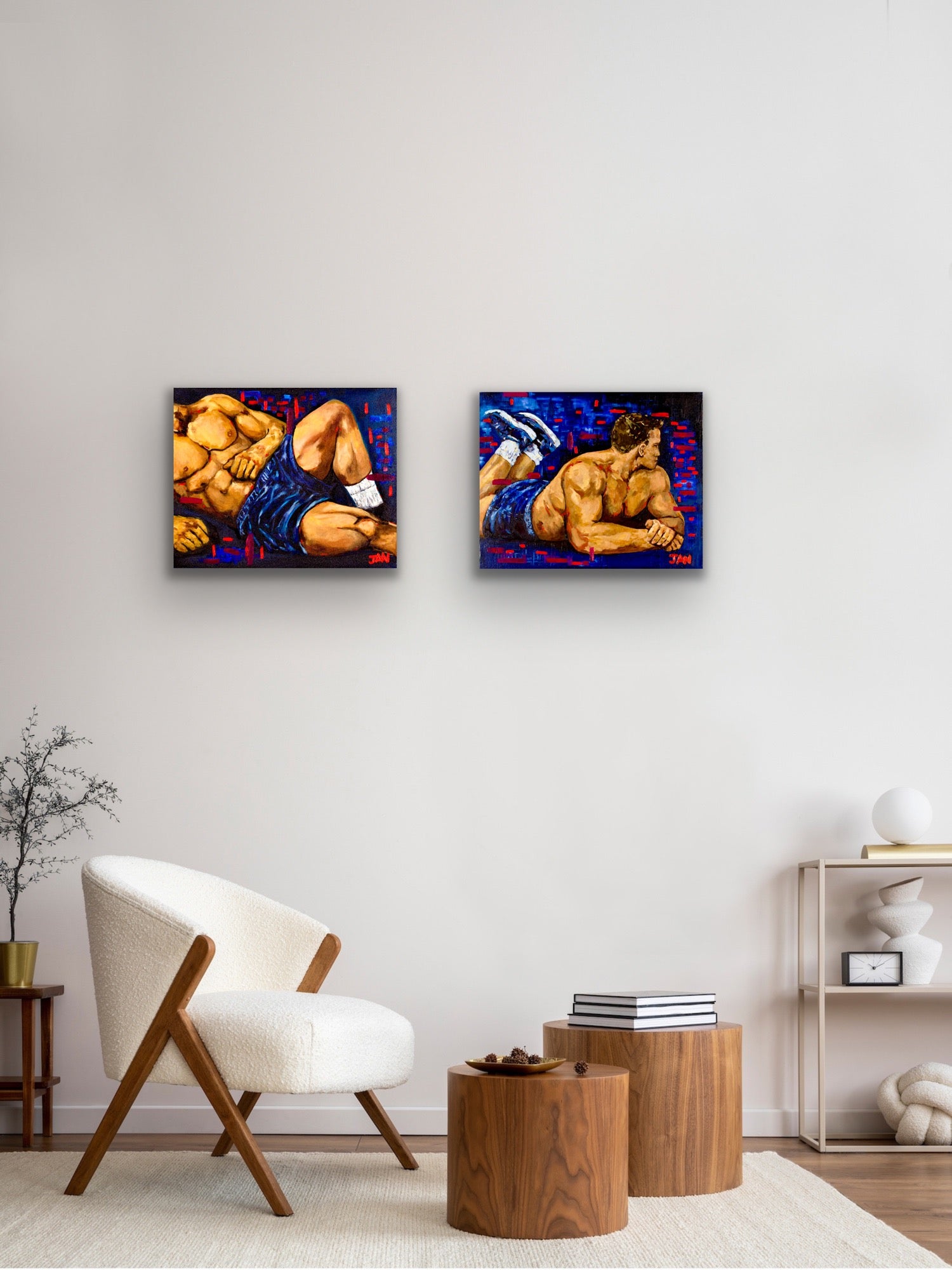 Held Within & Reaching Out | Painting Diptych