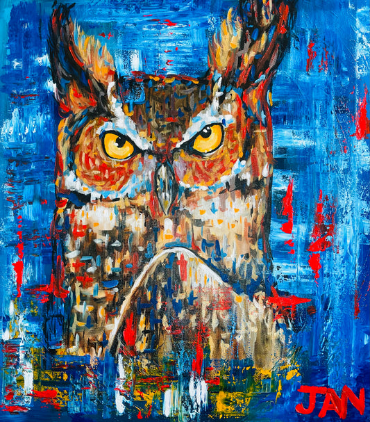 Great horned Owl | Painting