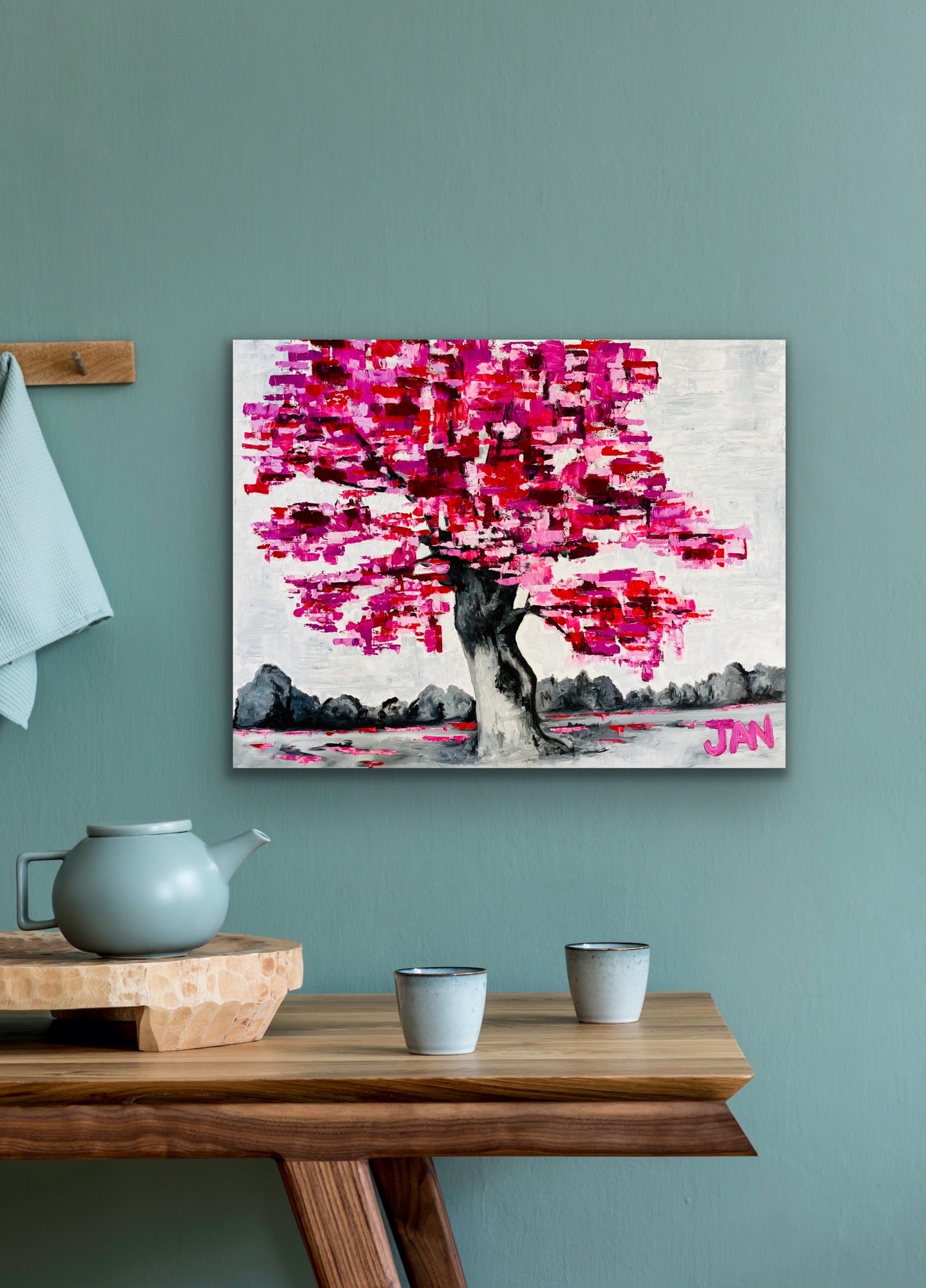 Tree Magenta Blush | Painting