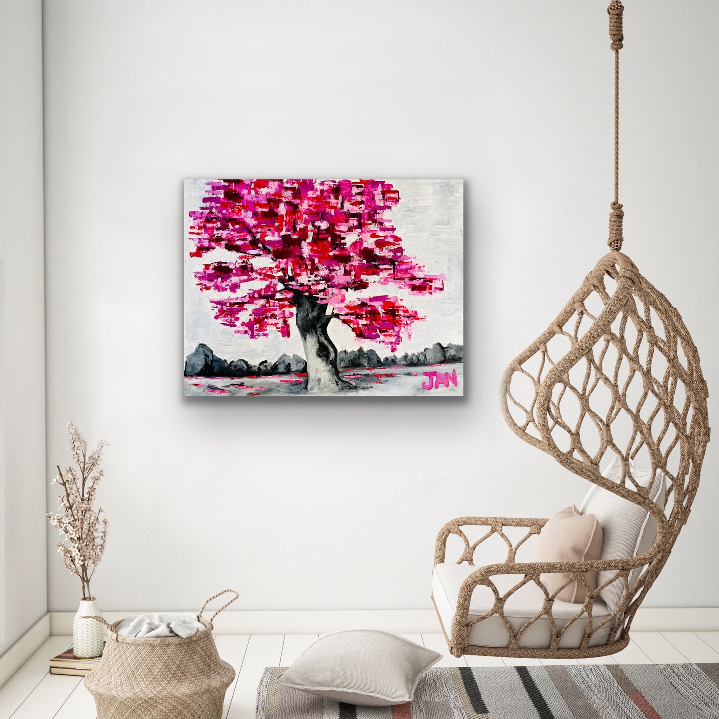 Tree Magenta Blush | Painting