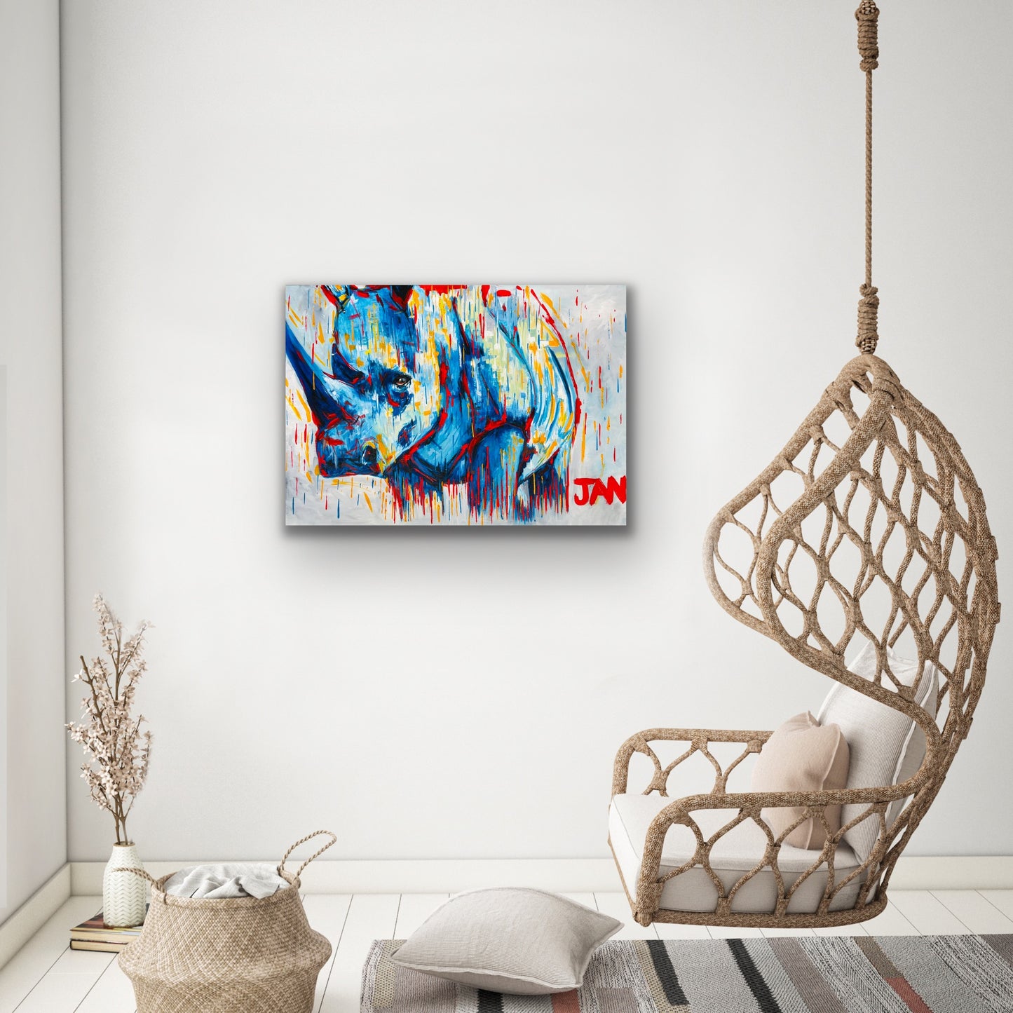 White Rhino | Painting