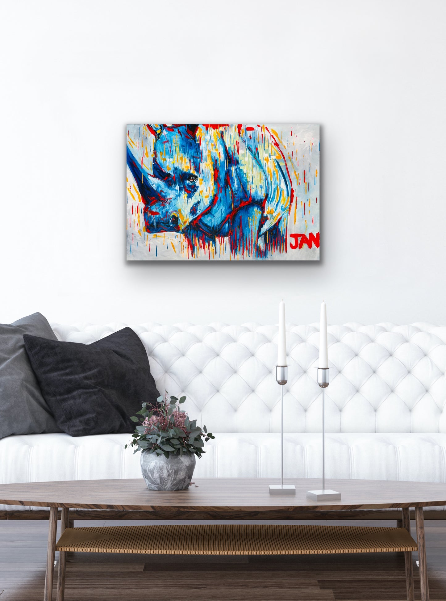 White Rhino | Painting