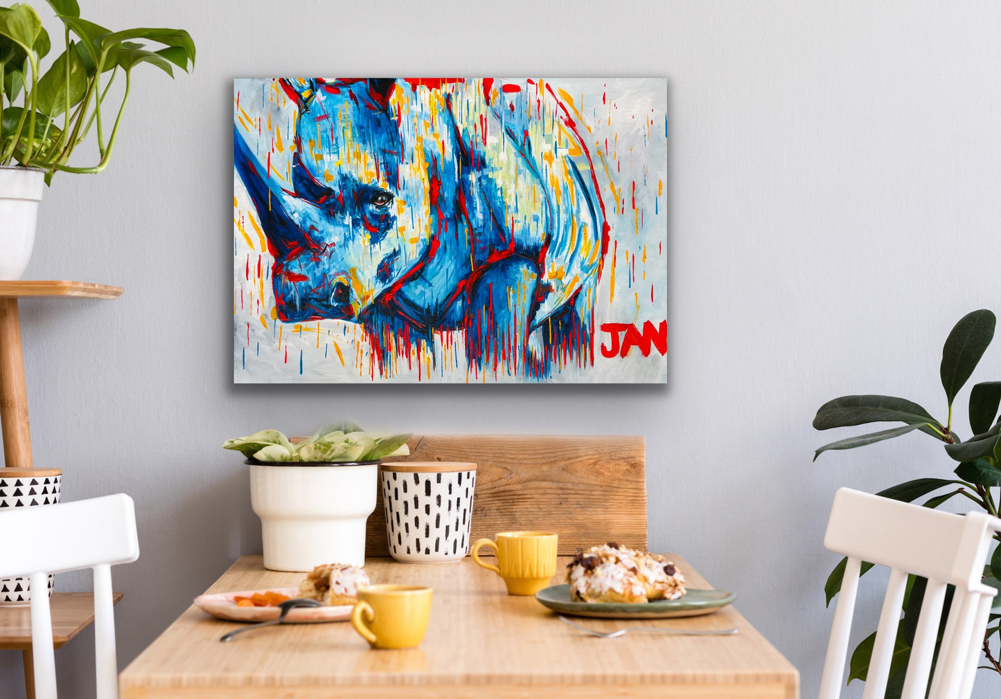 White Rhino | Painting