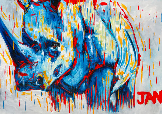 White Rhino | Painting
