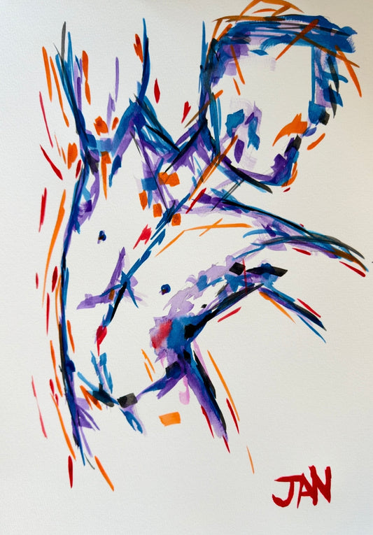 Male Dancer 2 |Painting