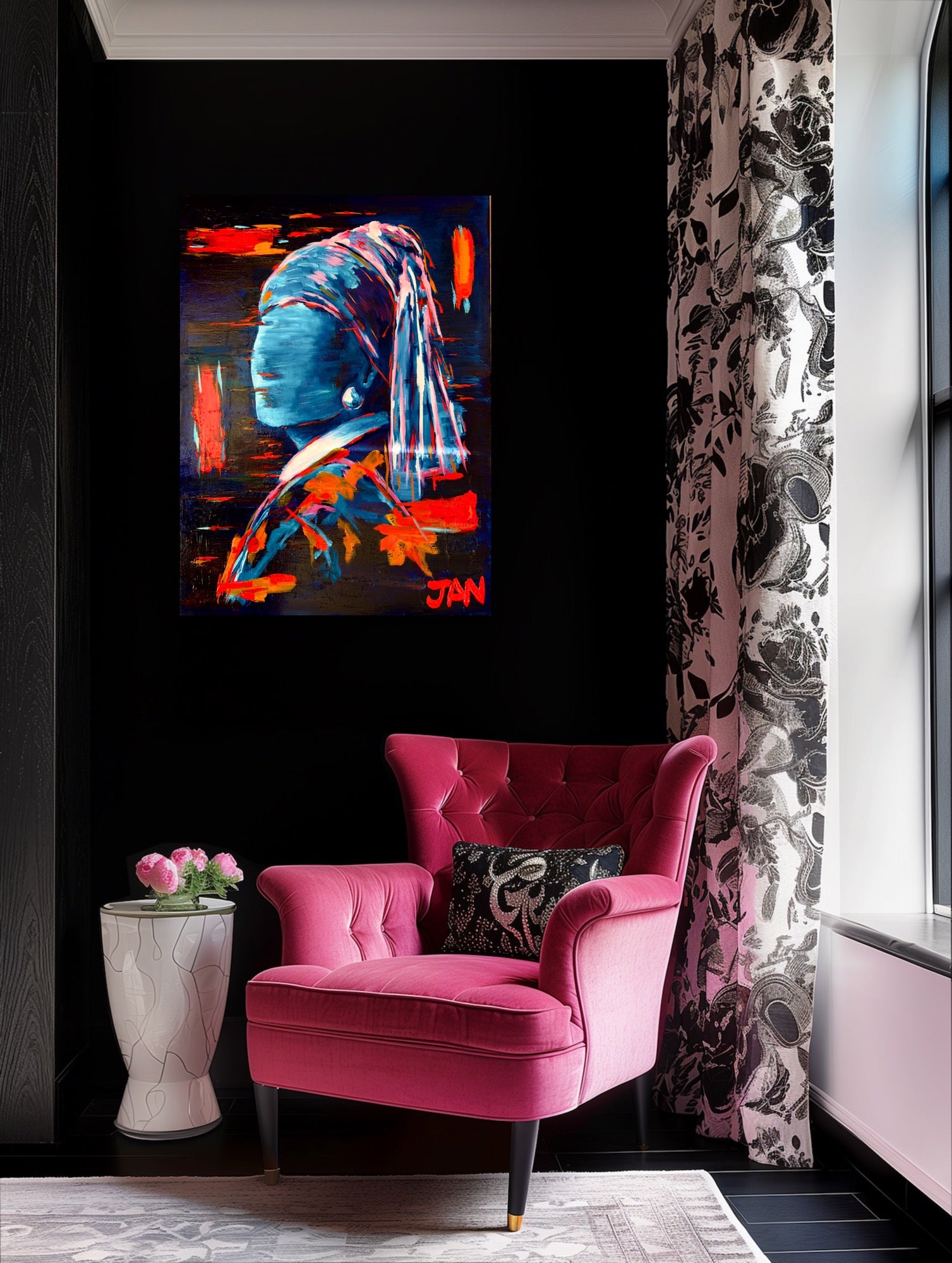 My Lady with a Pearl Earring  |  Painting