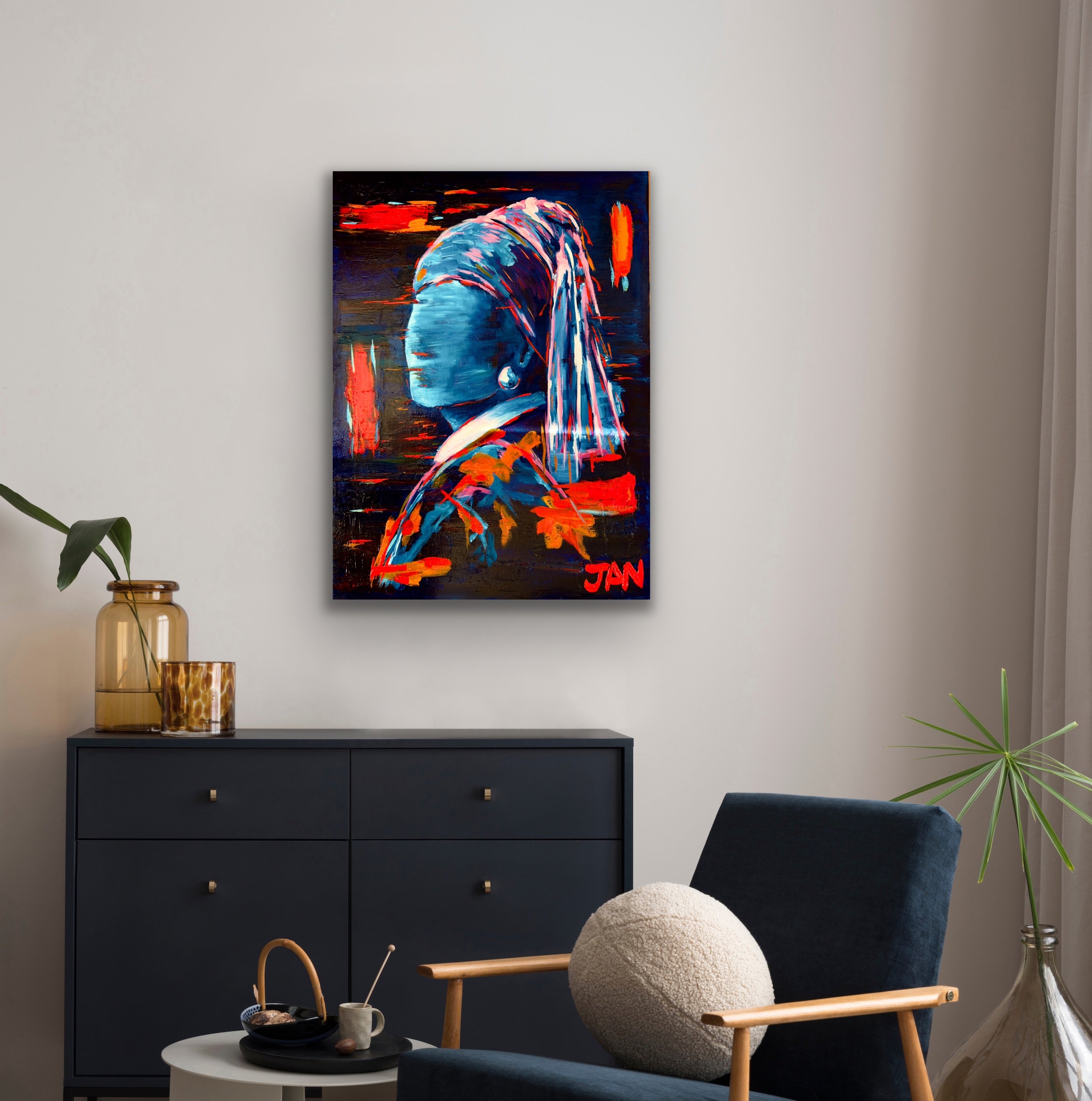 My Lady with a Pearl Earring  |  Painting