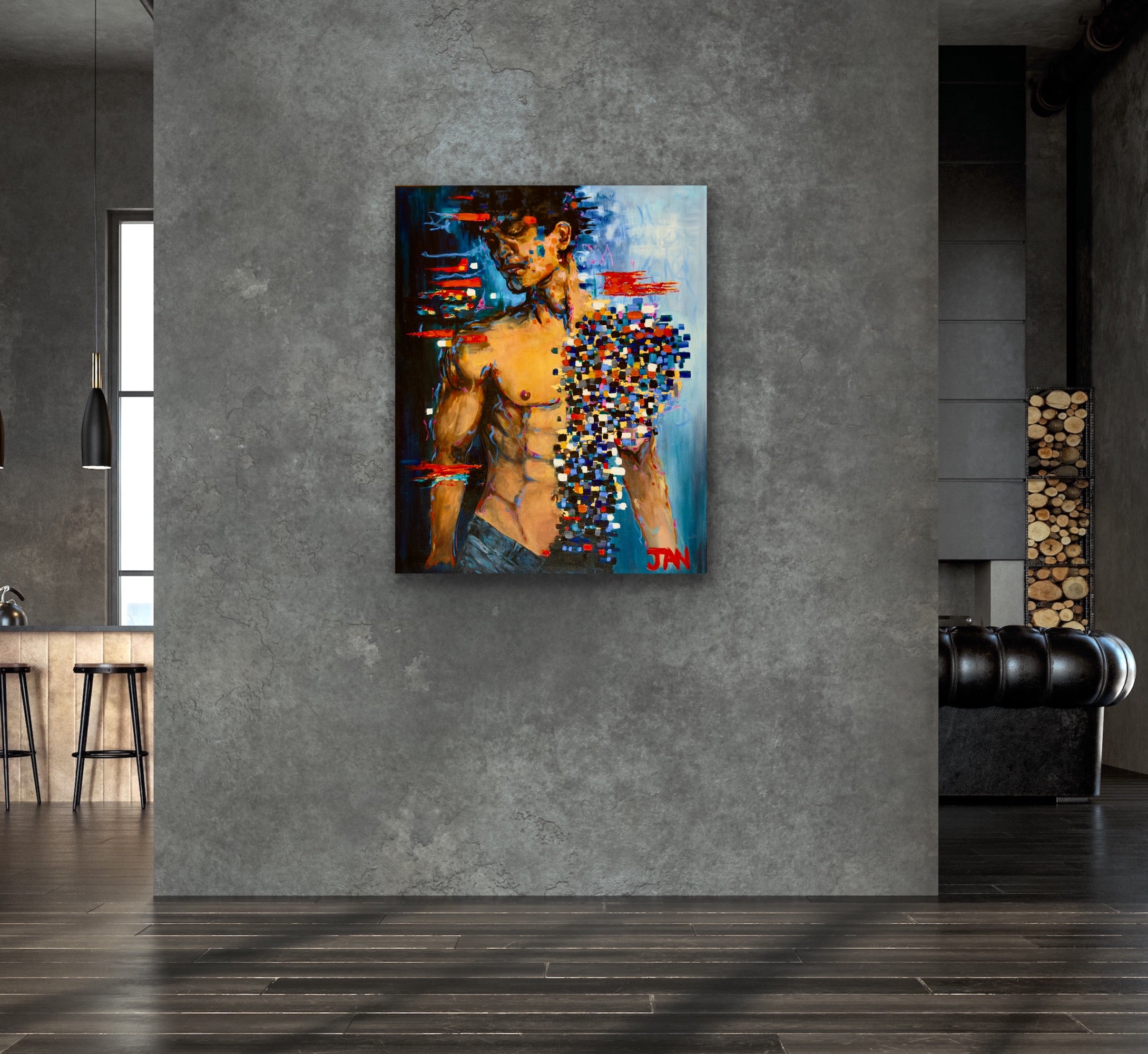 Fragmented Signal  |  Painting