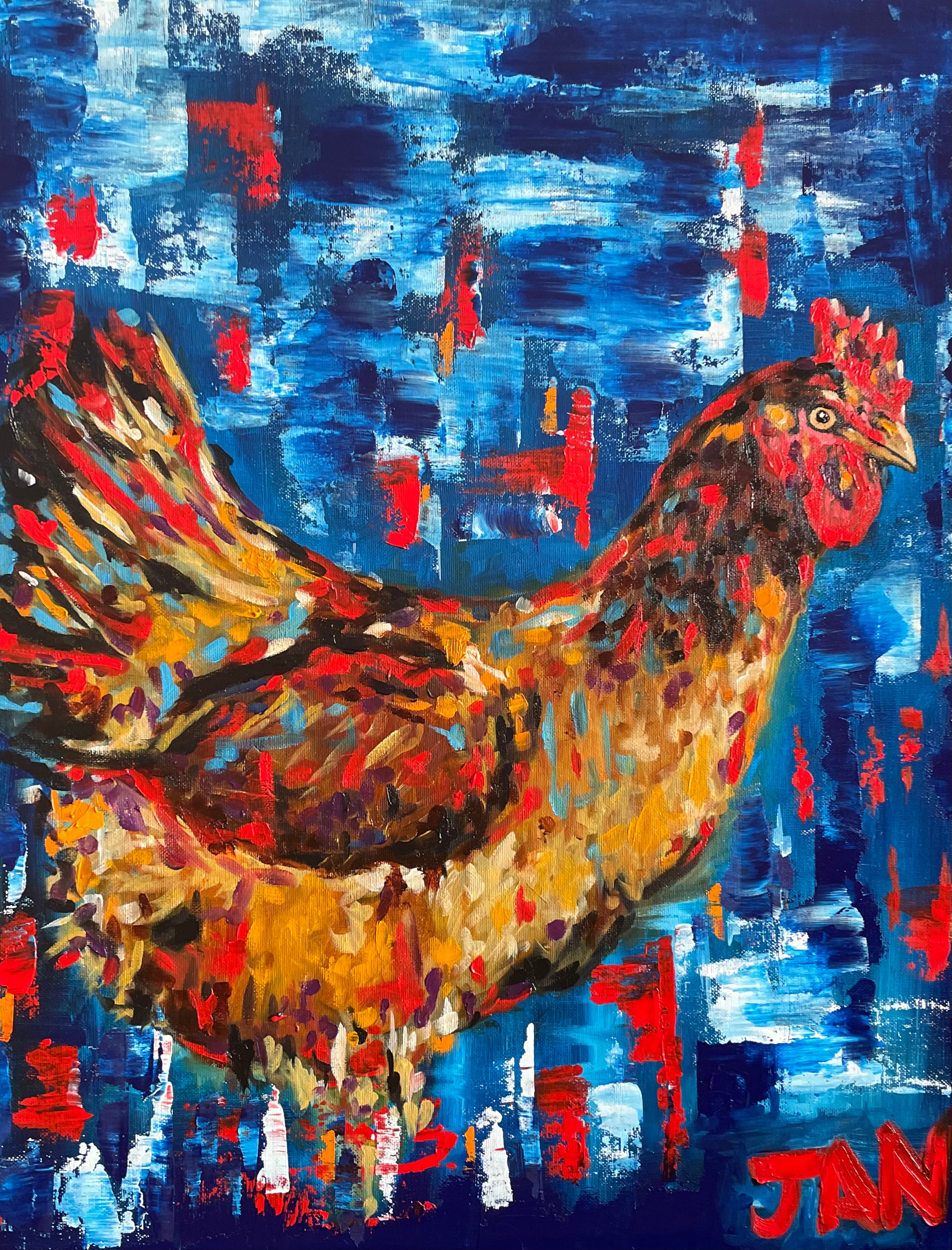 Boschvelder Hoender  |  Painting